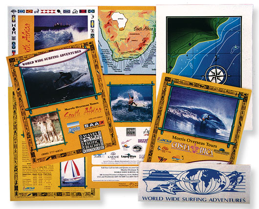 Travel catalogs for World Wide Surf Adventures