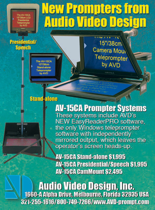 Ad featuring Presidential teleprompters